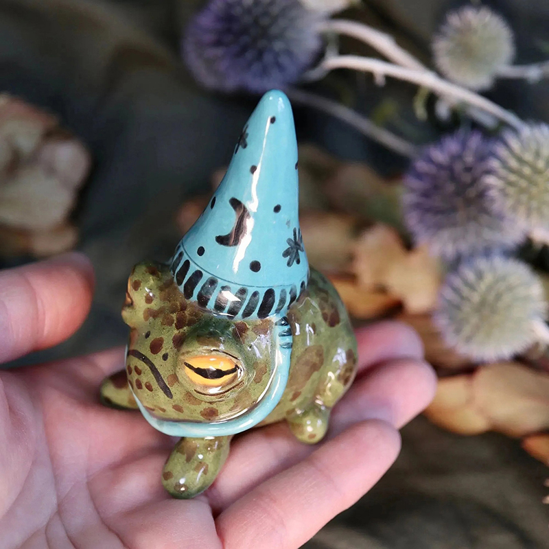 Patung Katak Lucu untuk Taman  - Bonsai Garden Art ulasan dan harga