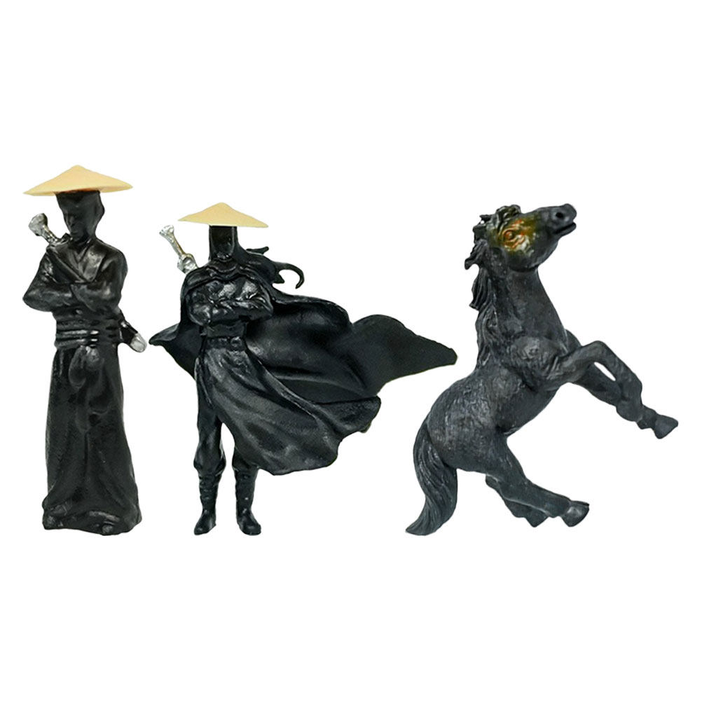 3 Buah Miniatur Patung Ksatria - Bonsai Garden Art ulasan dan harga